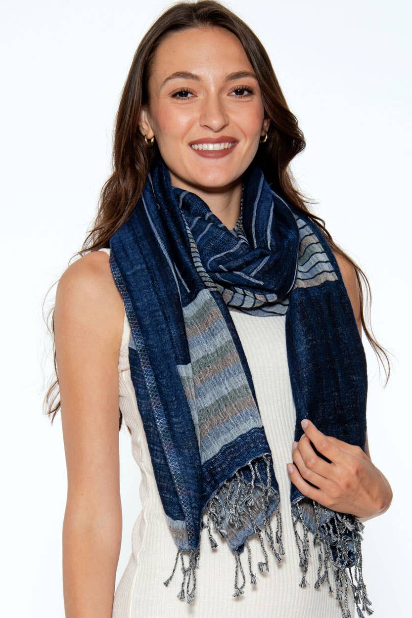 Kalya Wool & Cotton Shawl