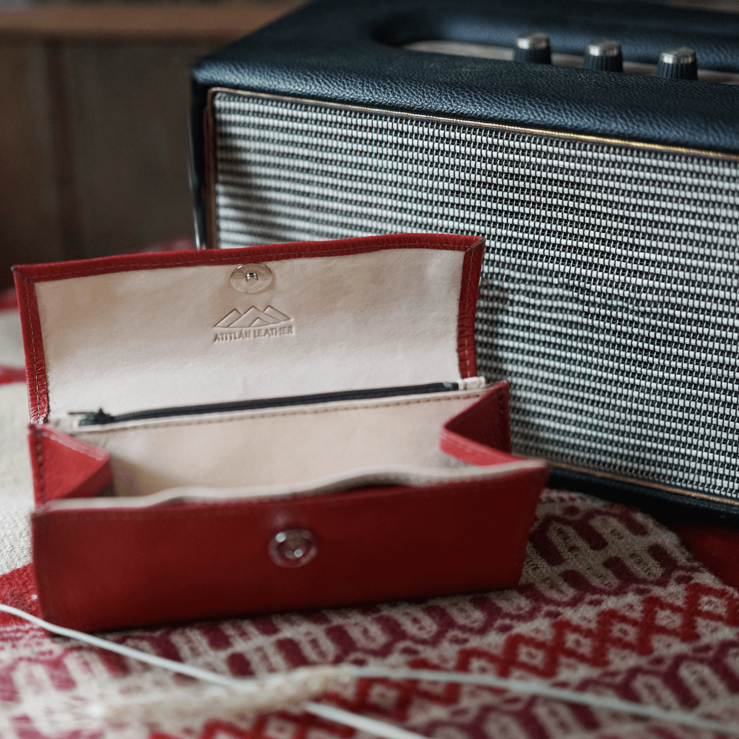 Handmade Ladies Red Wallet