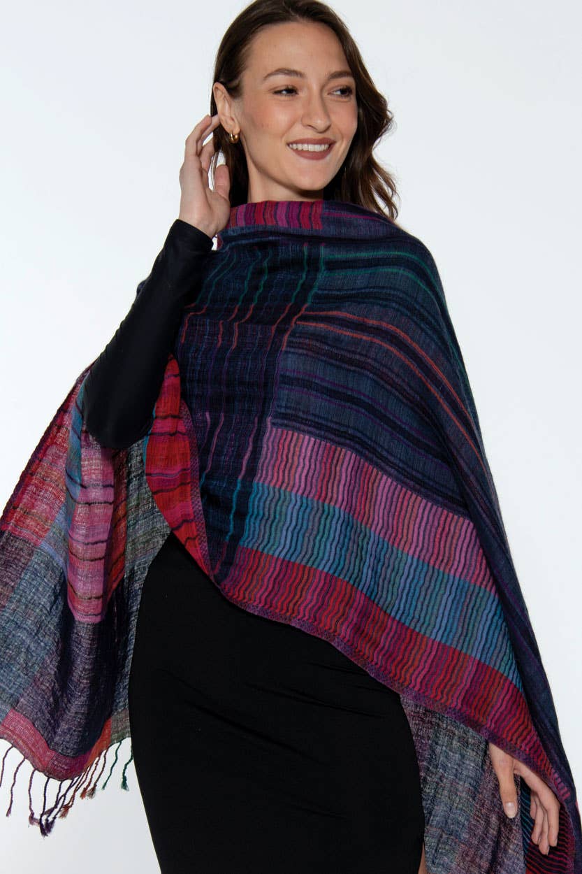 Kalya Wool & Cotton Shawl