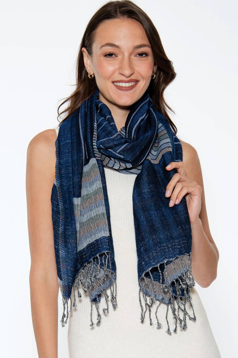 Kalya Wool & Cotton Shawl