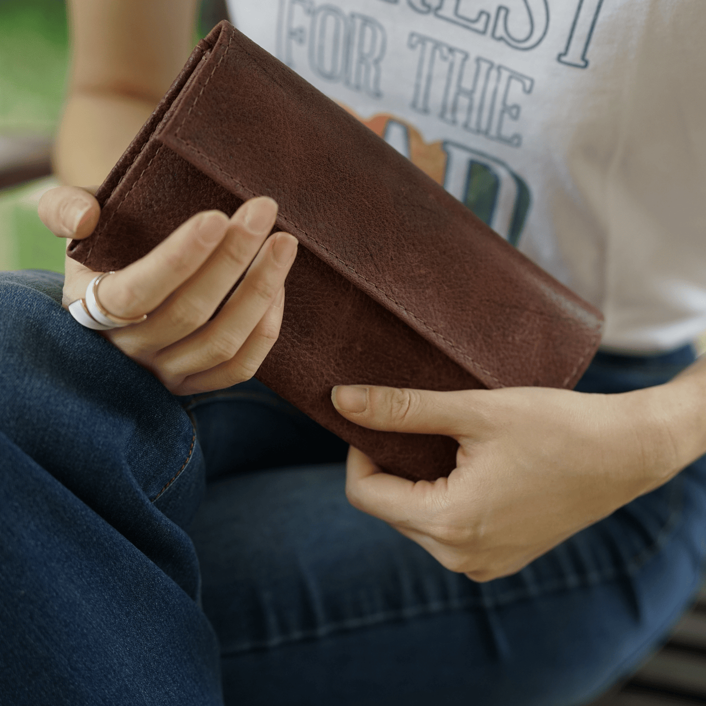 Handmade Brown Womens Wallet