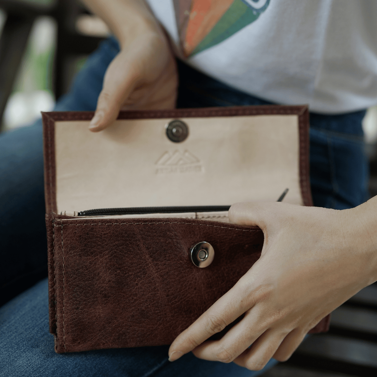 Handmade Brown Womens Wallet