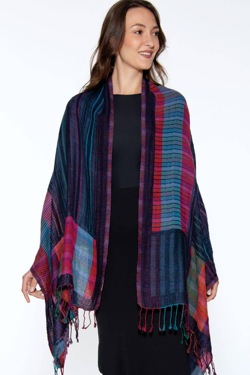 Kalya Wool & Cotton Shawl