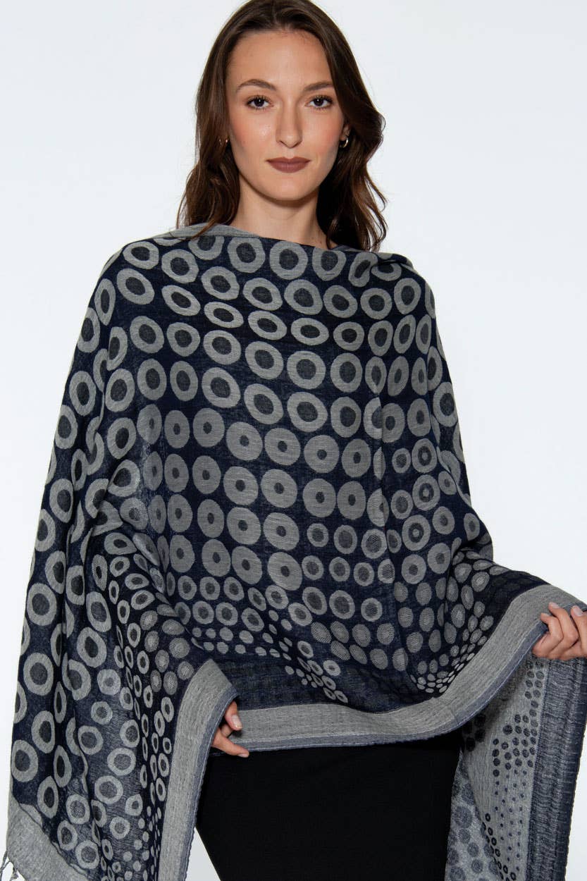 Kalya Wool & Cotton Shawl