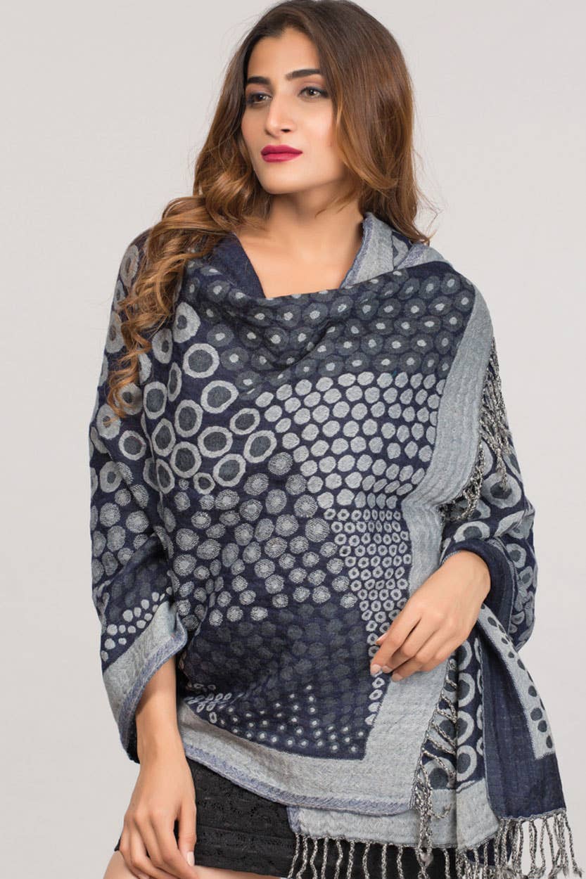 Kalya Wool & Cotton Shawl